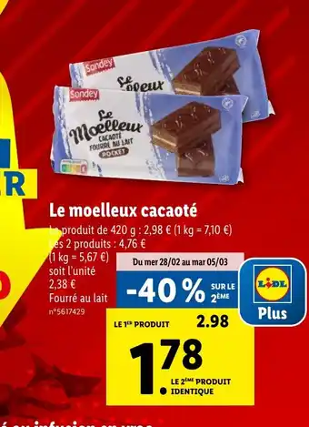 Le moelleux cacaoté