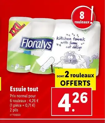 Lidl Essuie tout offre