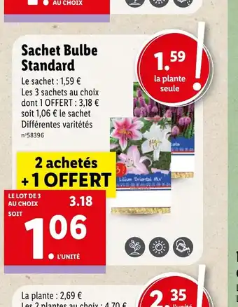 Lidl Sachet Bulbe Standard offre