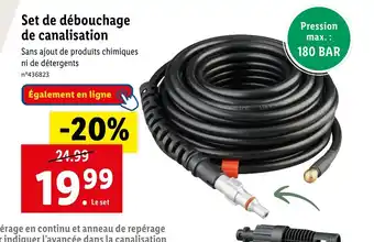 Lidl Set de débouchage de canalisation offre