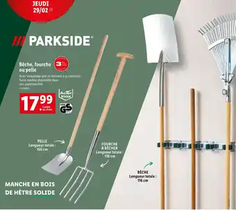 Lidl Bêche, fourche 3 ou pelle offre