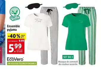 Lidl Ensemble pyjama offre
