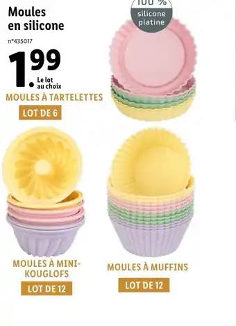 Lidl Moules en silicone offre