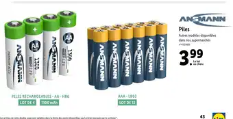 Lidl Piles offre