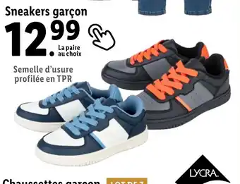Lidl Sneakers garçon offre