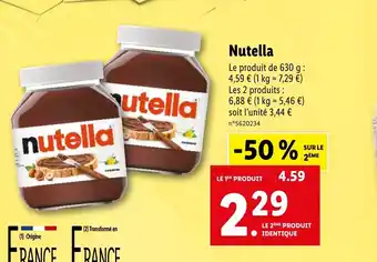 Lidl Nutella offre