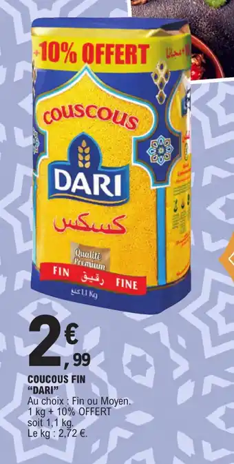 E.Leclerc COUCOUS FIN "DARI offre