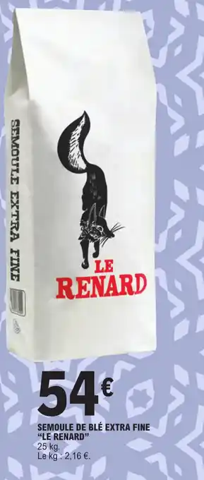 E.Leclerc SEMOULE DE BLÉ EXTRA FINE offre
