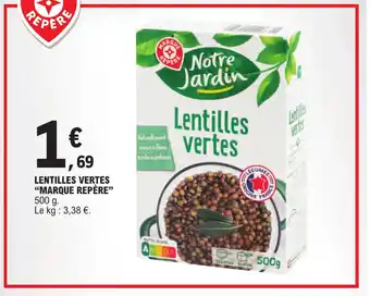 E.Leclerc LENTILLES VERTES "MARQUE REPÈRE offre