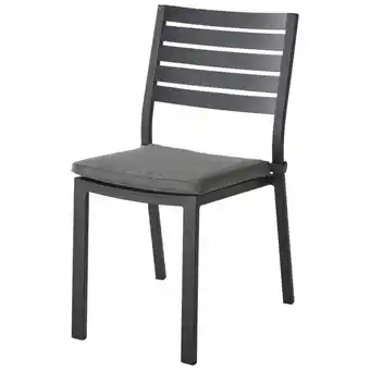 Jardiland ECLOZ - Chaise de jardin empilable aluminium Dinan Graphite offre