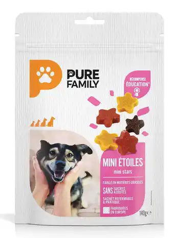 Jardiland Pure Family - Friandises Mini-Etoiles pour chiens 150 g offre
