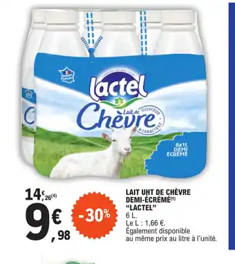 LAIT UHT DE CHÈVRE DEMI-ÉCRÉMÉ LACTEL