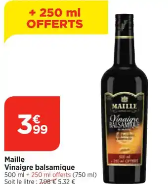 Maximarché Maille Vinaigre balsamique offre