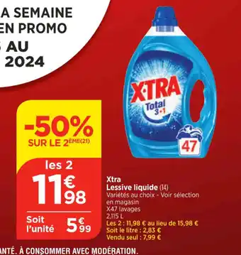 Maximarché Xtra Lessive liquide offre