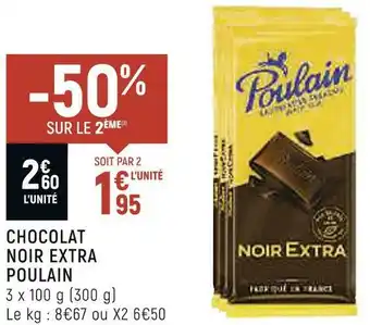 Poulain chocolat noir extra