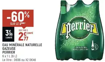Petit Casino Perrier eau minérale naturelle gazeuse offre