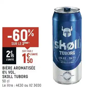 Petit Casino Skoll tuborg bière aromatisée 6% vol. offre