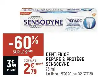 Petit Casino Sensodyne dentifrice répare & protège offre