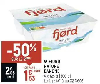 Petit Casino Danone fjord nature offre