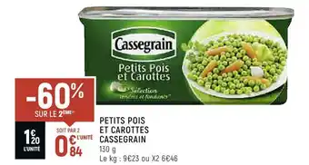 Spar Cassegrain petits pois et carottes offre