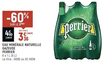 Perrier eau minérale naturelle gazeuse