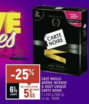 Petit Casino Carte noire café moulu arôme intense & goût unique offre