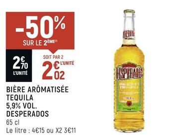 Desperados bière arômatisée tequila 5,9% vol.