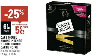 Spar Carte noire café moulu arôme intense & goût unique offre