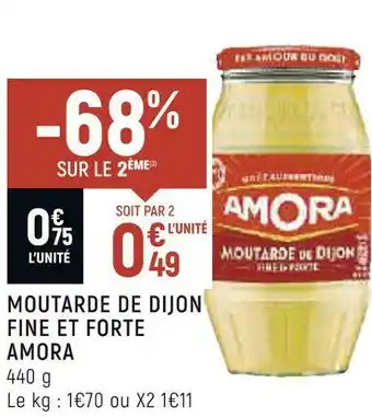 Spar Amora moutarde de dijon fine et forte offre