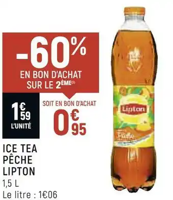 Spar Lipton ice tea pêche offre