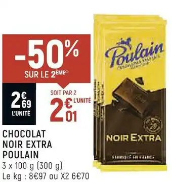 Poulain chocolat noir extra