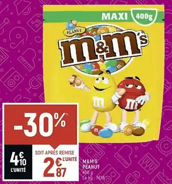 Spar M&m’s m&m’s peanut offre