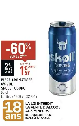 Skoll tuborg bière aromatisée 6% vol.
