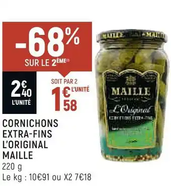 Spar Maille cornichons extra-fins l’original offre