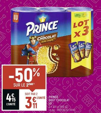Lu prince goût chocolat