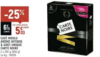 Spar Carte noire café moulu arôme intense & goût unique offre