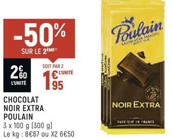 Poulain chocolat noir extra