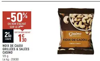 Casino noix de cajou grillées & salées