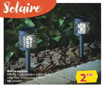 Gifi Borne solaire offre