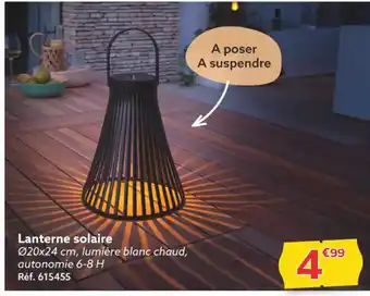 Gifi Lanterne solaire offre