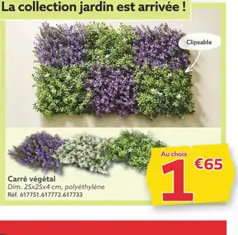 Gifi Carré végétal offre