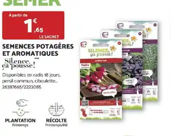 Bricomarché SEMENCES POTAGÈRES ET AROMATIQUES offre