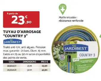 Bricomarché TUYAU D'ARROSAGE "COUNTRY 3" offre