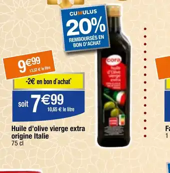 Migros Huile d'olive vierge extra origine Italie 75 cl offre