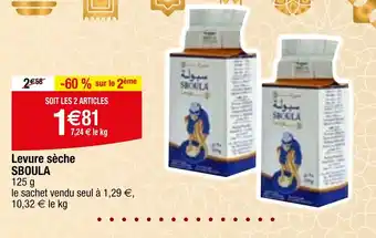 Migros Levure sèche SBOULA offre