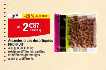 Migros Amandes crues décortiquées offre