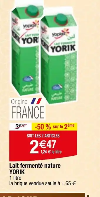 Migros Lait fermenté nature YORIK offre