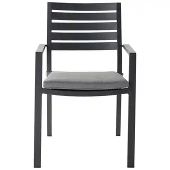 Jardiland Fauteuil de jardin empilable aluminium Dinan Graphite ECLOZ offre