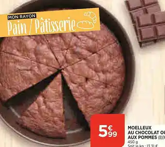 Bi1 Moelleux Au Chocolat Ou Aux Pommes offre