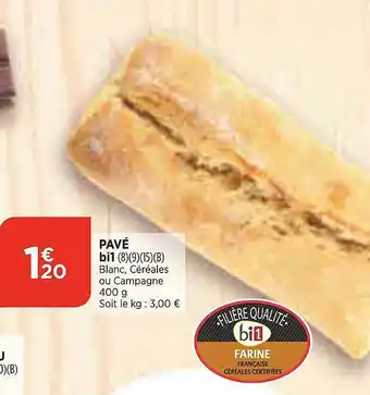 Bi1 Pavé Bi1 offre